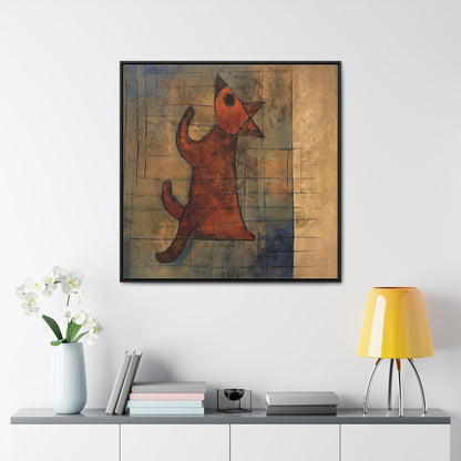 V Dog 3, Gallery Canvas Wraps, Square Frame