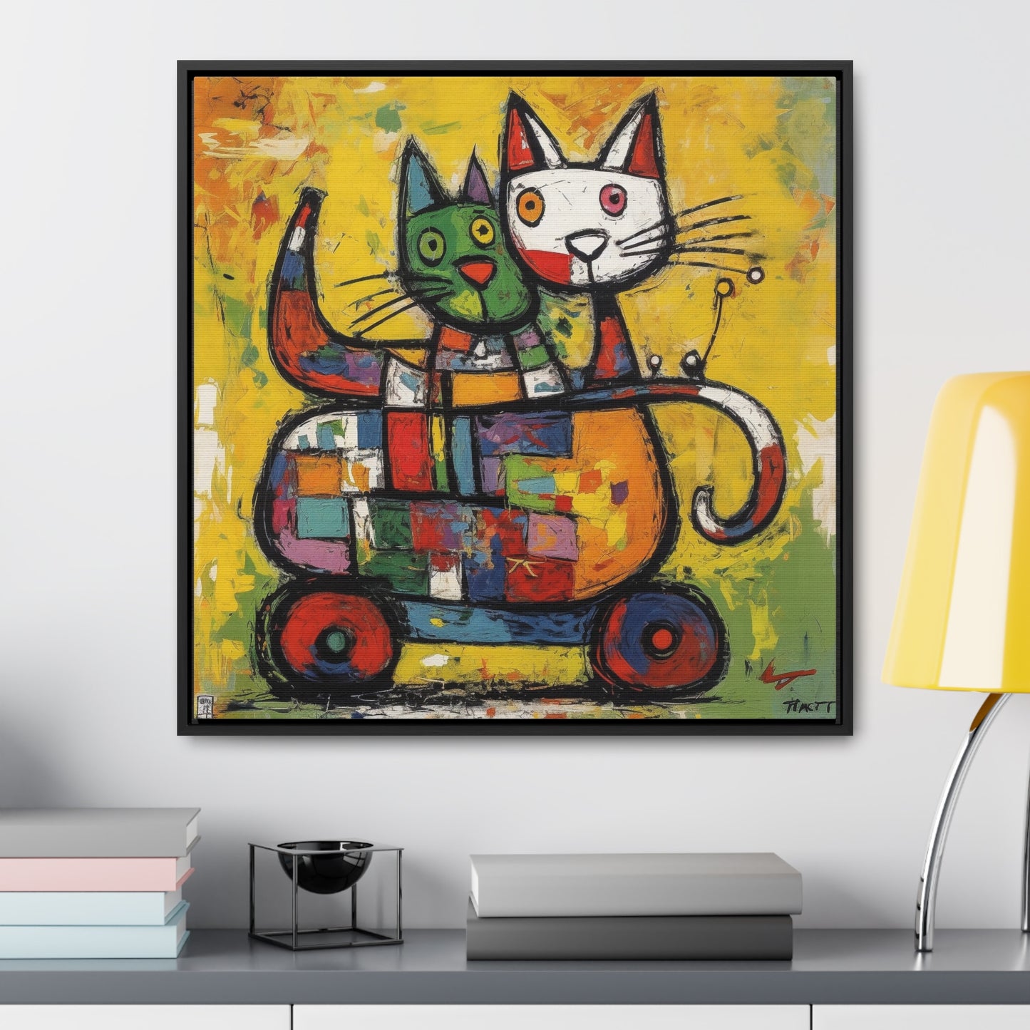 Cat 155, Gallery Canvas Wraps, Square Frame