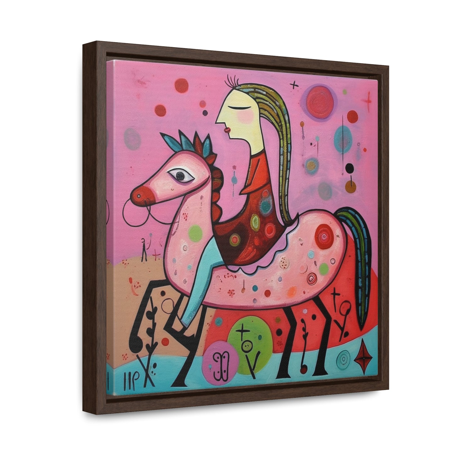 The Dreams of the Child 15, Gallery Canvas Wraps, Square Frame