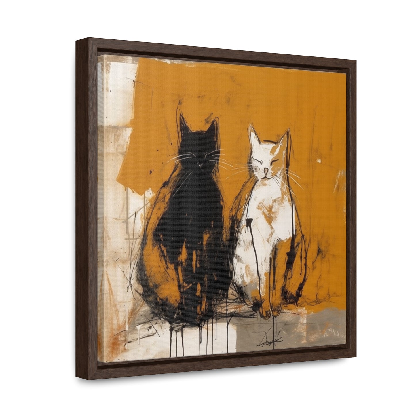 Cat 16, Gallery Canvas Wraps, Square Frame