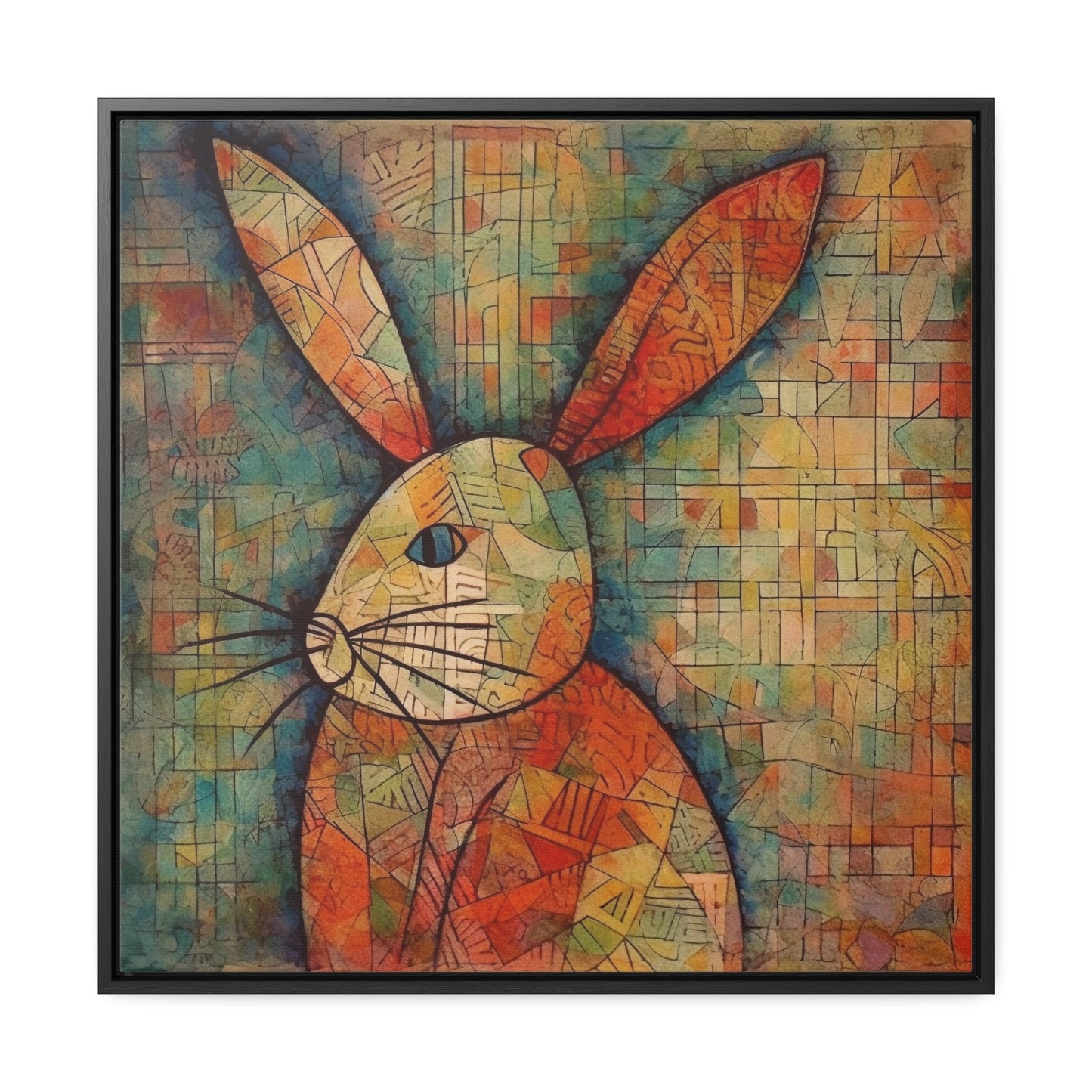 Rabbit 20, Gallery Canvas Wraps, Square Frame