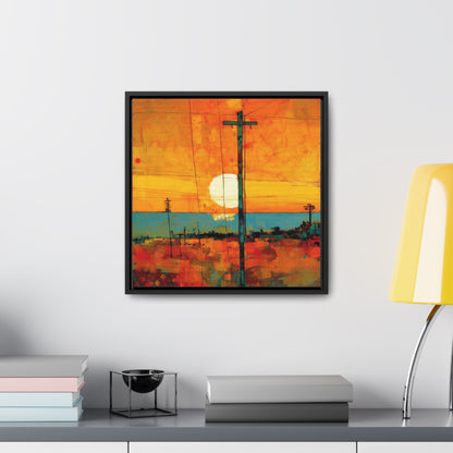 Land of the Sun 69, Valentinii, Gallery Canvas Wraps, Square Frame