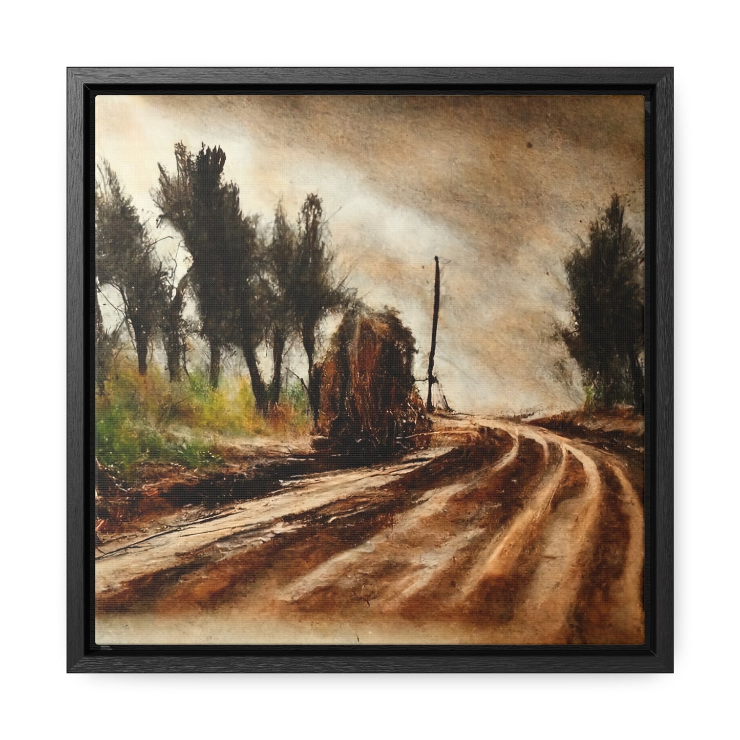 To the Rainy Land 7, Valentinii, Gallery Canvas Wraps, Square Frame