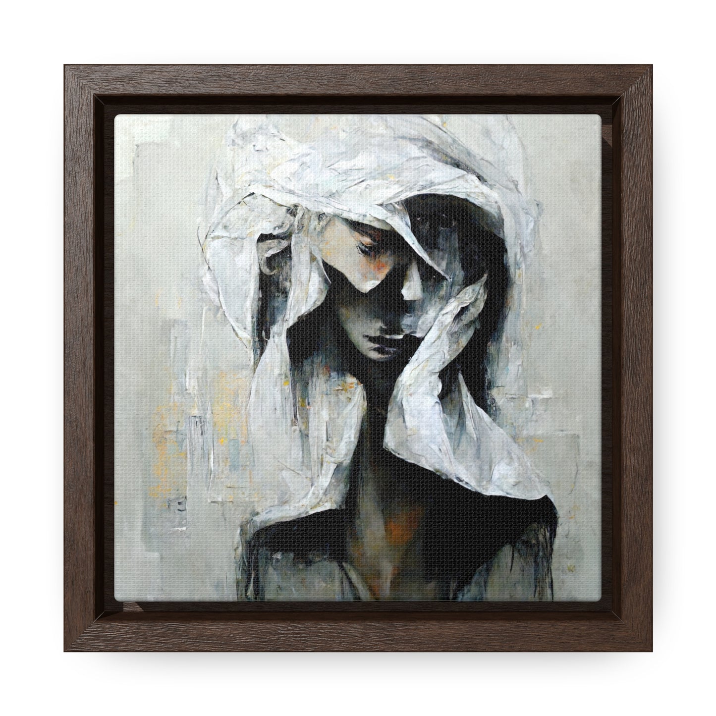 Forgotten face 3, Valentinii, Gallery Canvas Wraps, Square Frame