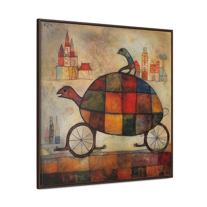 Turtle 2, Gallery Canvas Wraps, Square Frame