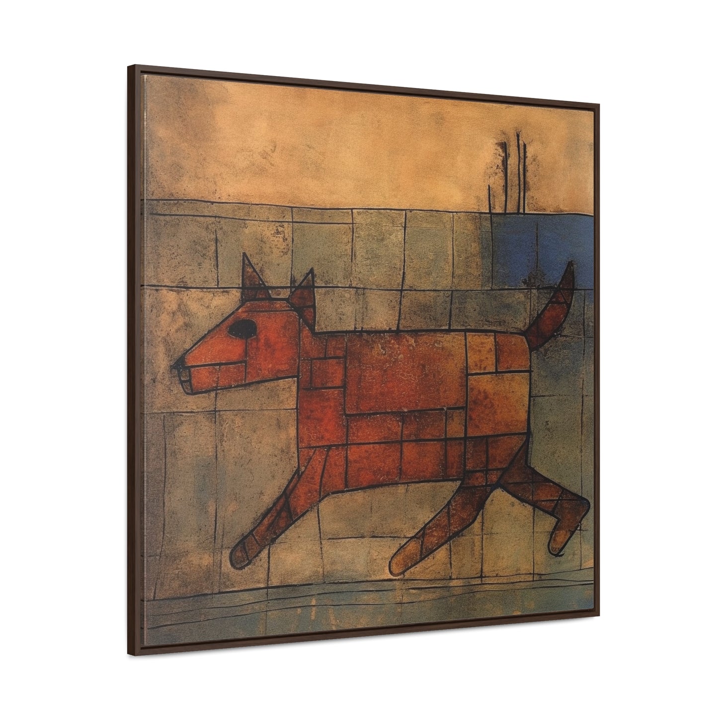 V Dog 9, Gallery Canvas Wraps, Square Frame