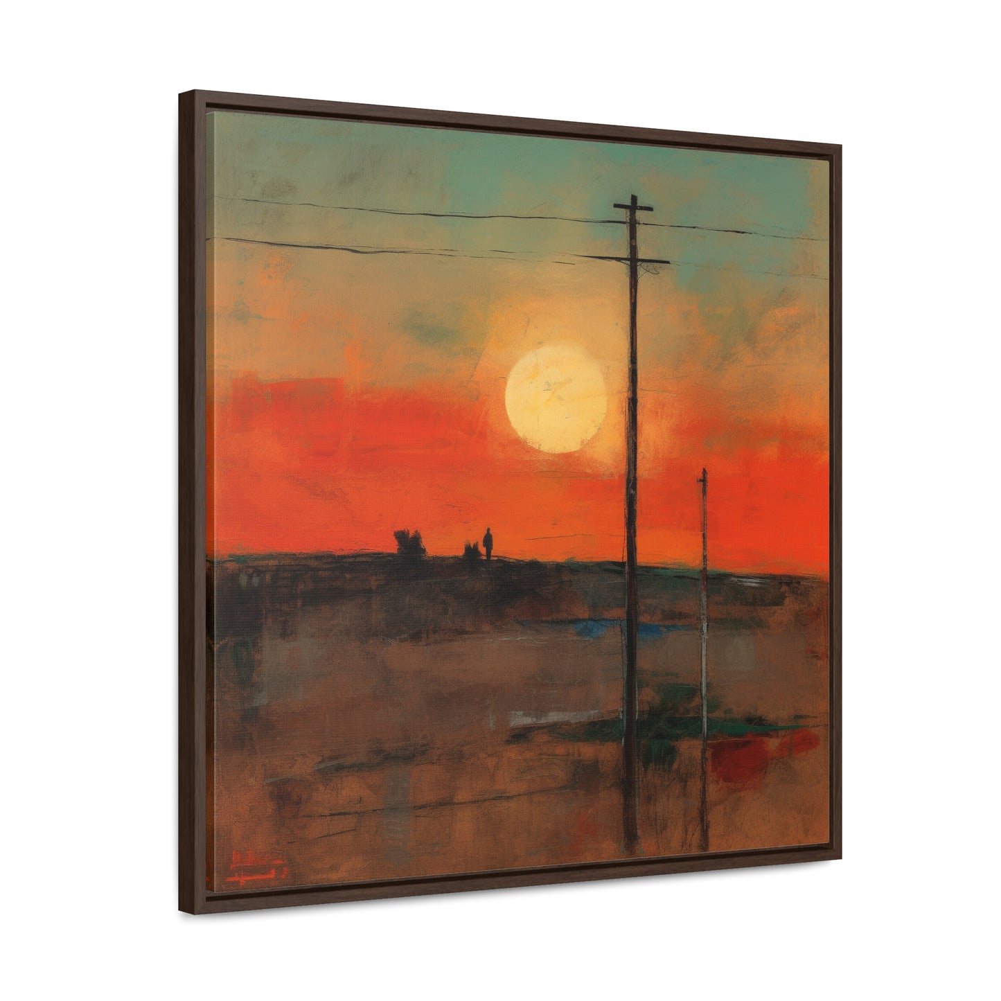 Land of the Sun 80, Valentinii, Gallery Canvas Wraps, Square Frame