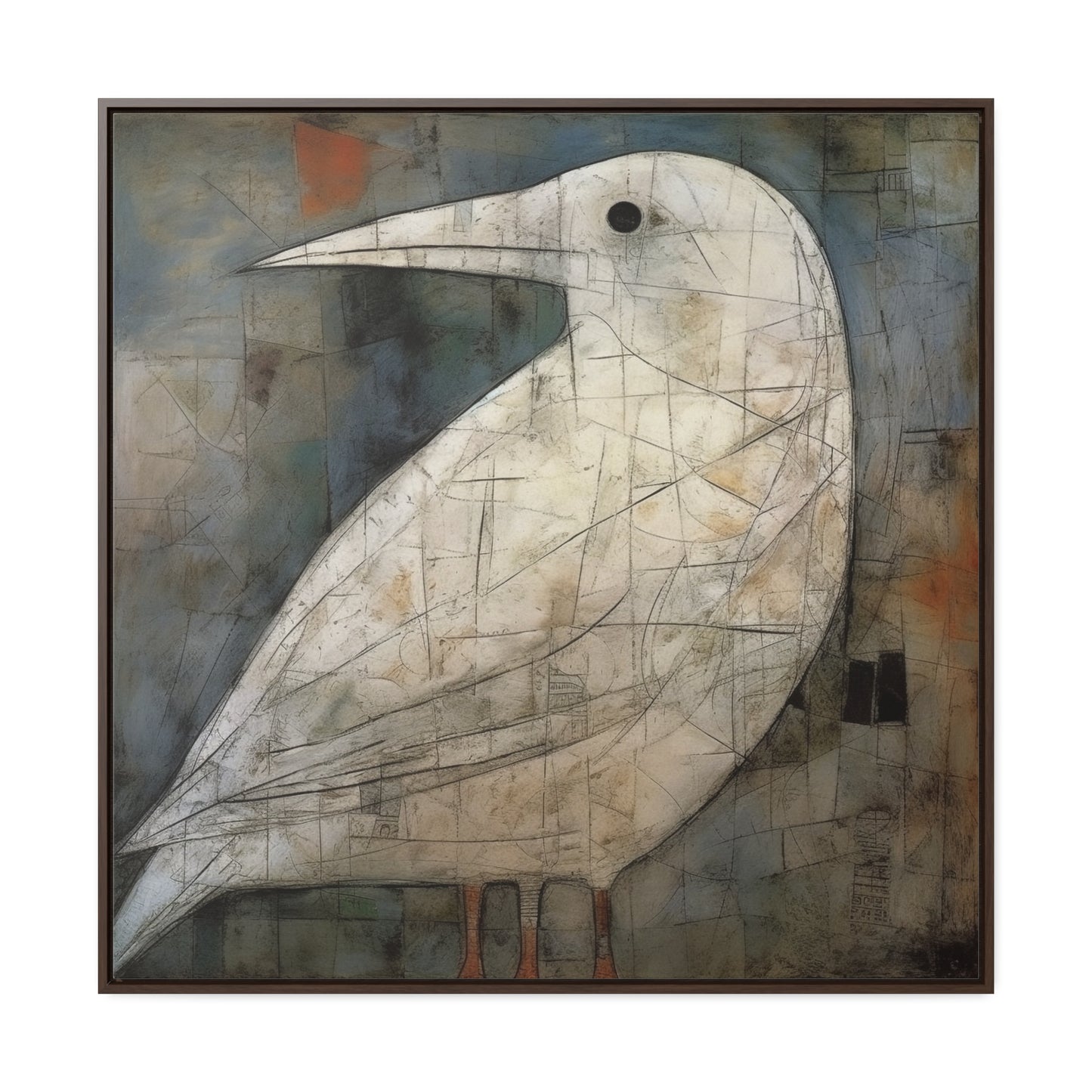 Bird 2, Gallery Canvas Wraps, Square Frame