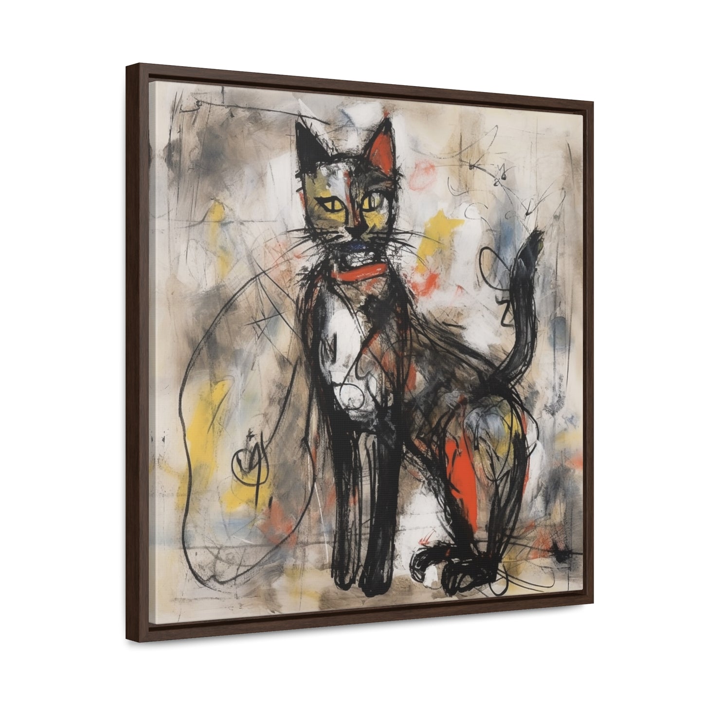 Cat 60, Gallery Canvas Wraps, Square Frame