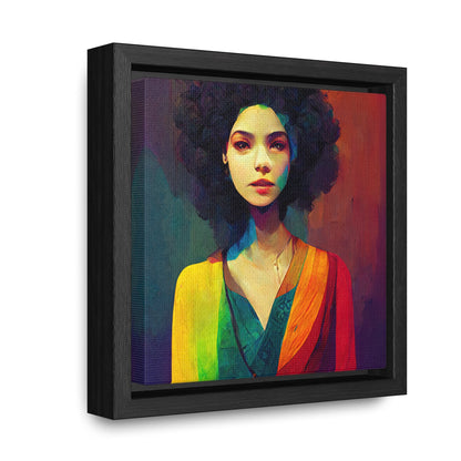 Lady's faces 24, Valentinii, Gallery Canvas Wraps, Square Frame