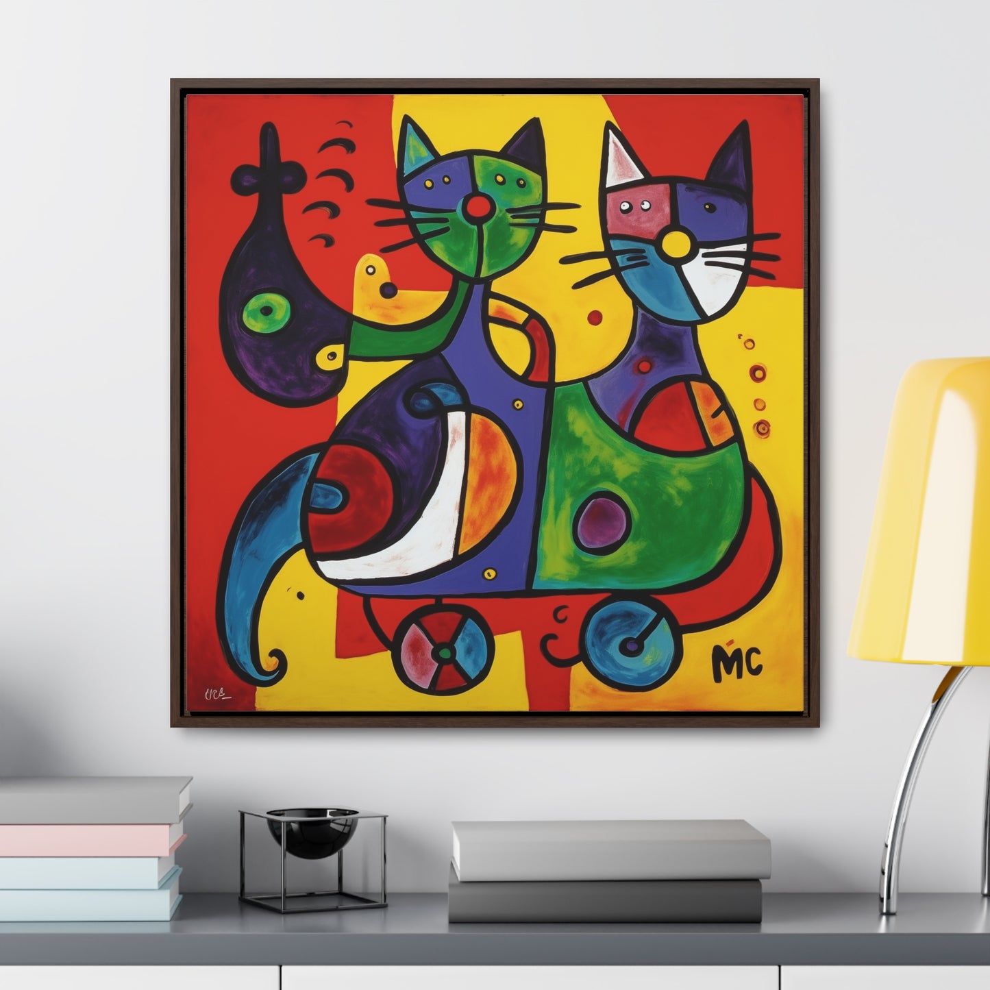 Cat 151, Gallery Canvas Wraps, Square Frame