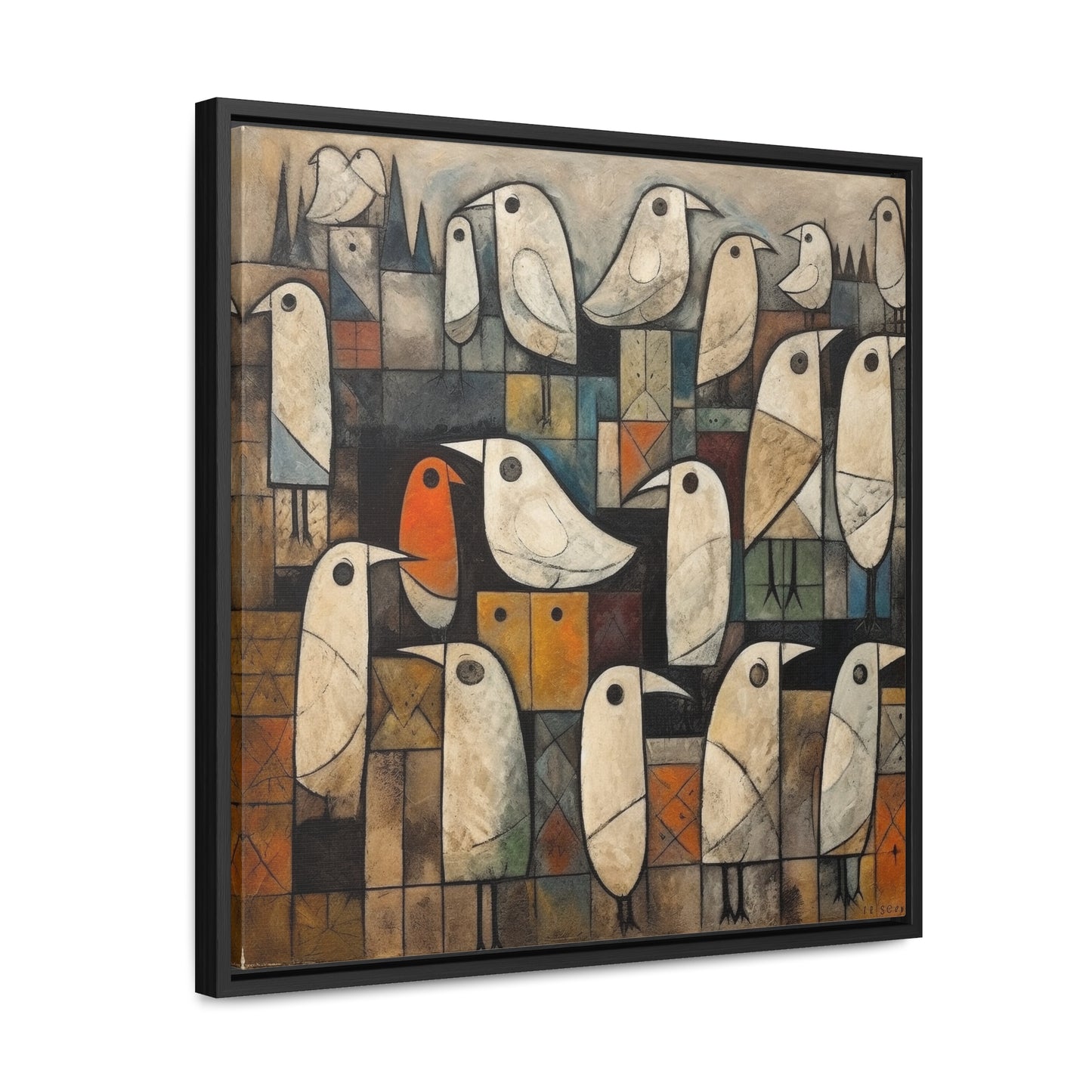 Bird 12, Gallery Canvas Wraps, Square Frame