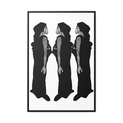 Three Women, Original Eduard Pavel, Gallery Canvas Wraps, Vertical Frame