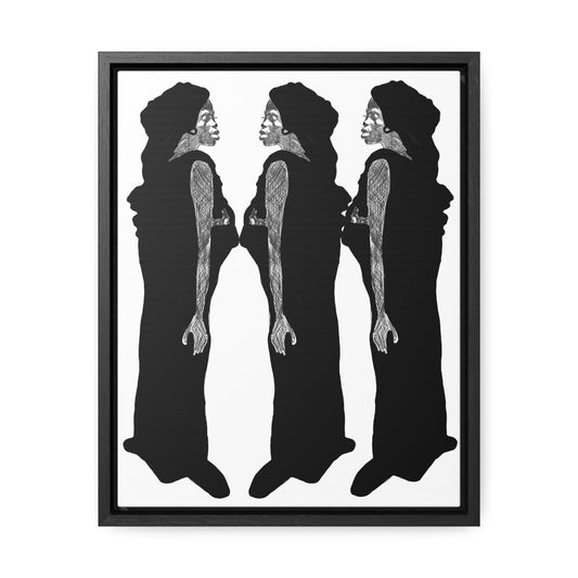 Three Women, Original Eduard Pavel, Gallery Canvas Wraps, Vertical Frame