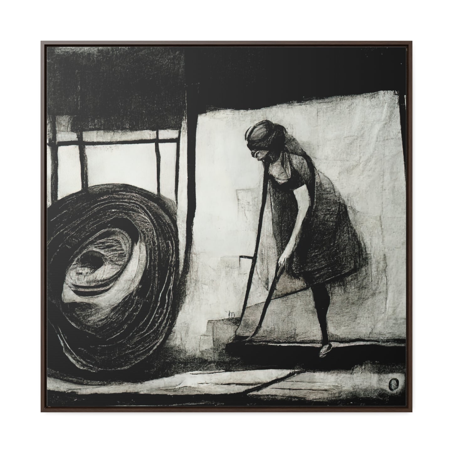 Domestic Memories 42, Valentinii, Gallery Canvas Wraps, Square Frame