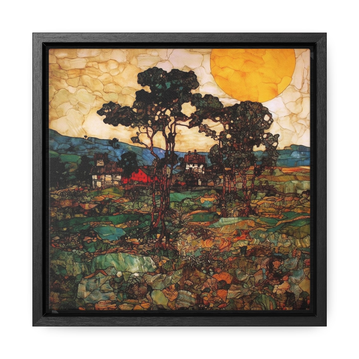 Land of the Sun 45, Valentinii, Gallery Canvas Wraps, Square Frame