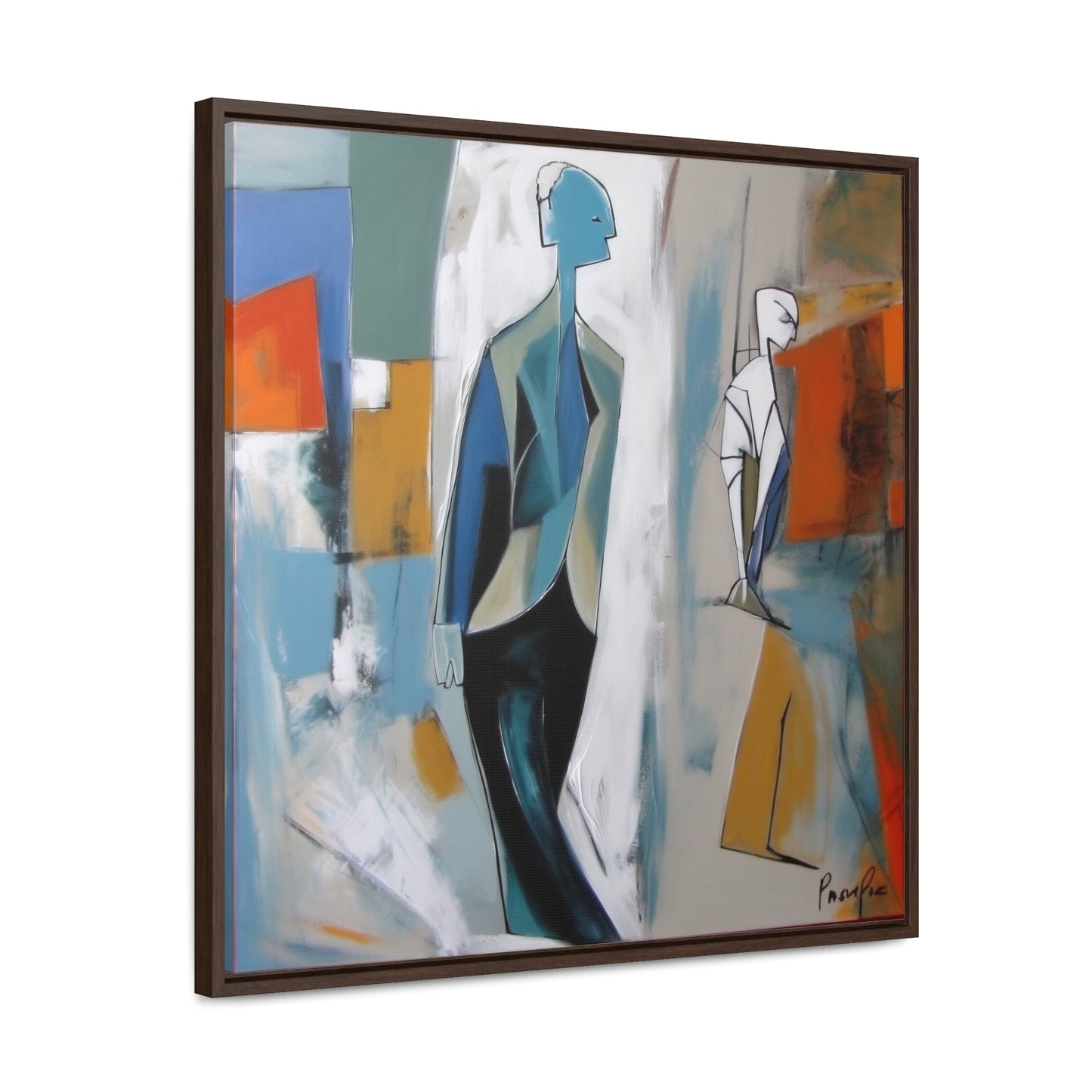 Sad Man 24, Valentinii, Gallery Canvas Wraps, Square Frame