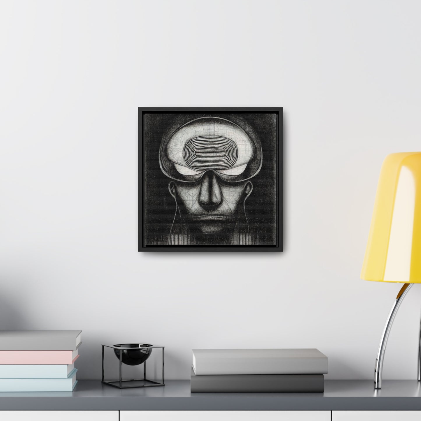 Brain 61, Valentinii, Gallery Canvas Wraps, Square Frame