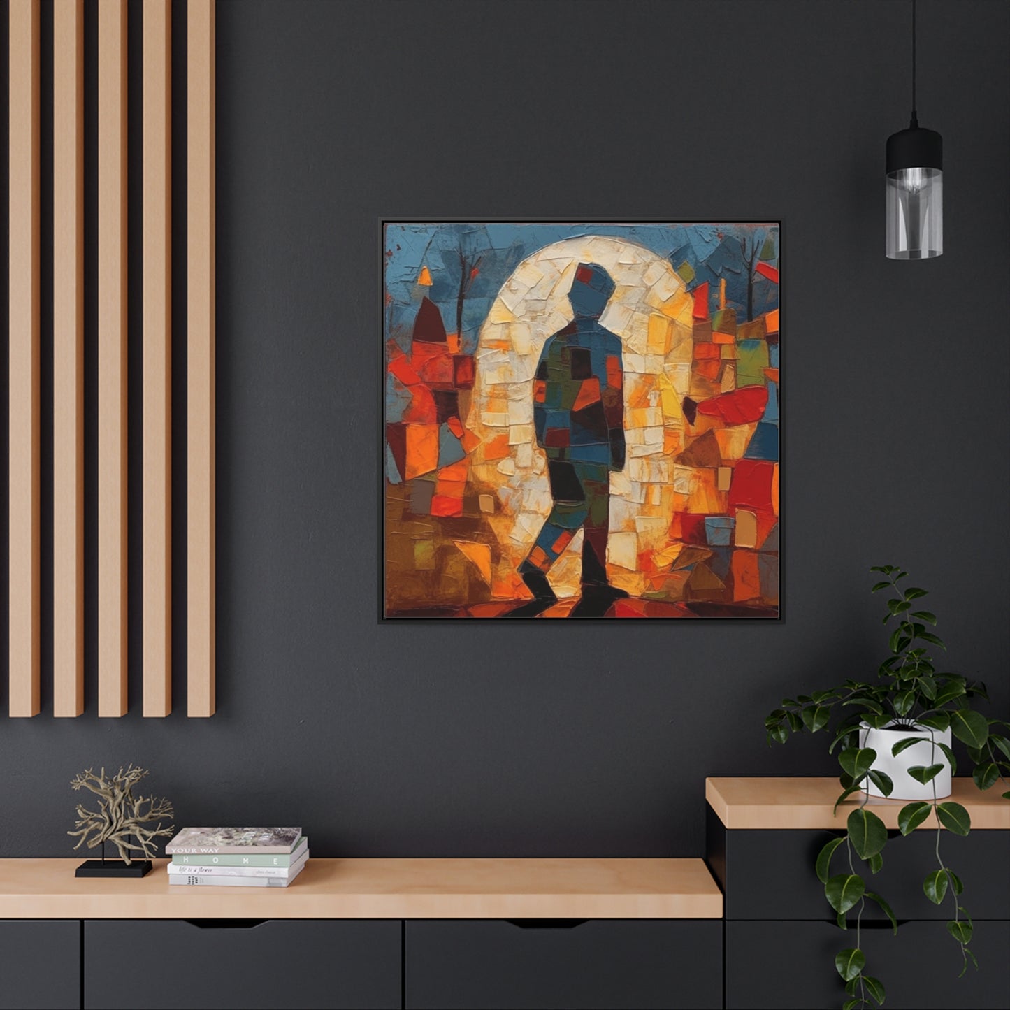 Sad Man 31, Valentinii, Gallery Canvas Wraps, Square Frame