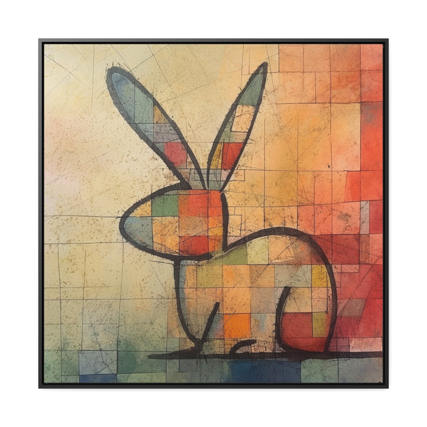 Rabbit 26, Gallery Canvas Wraps, Square Frame