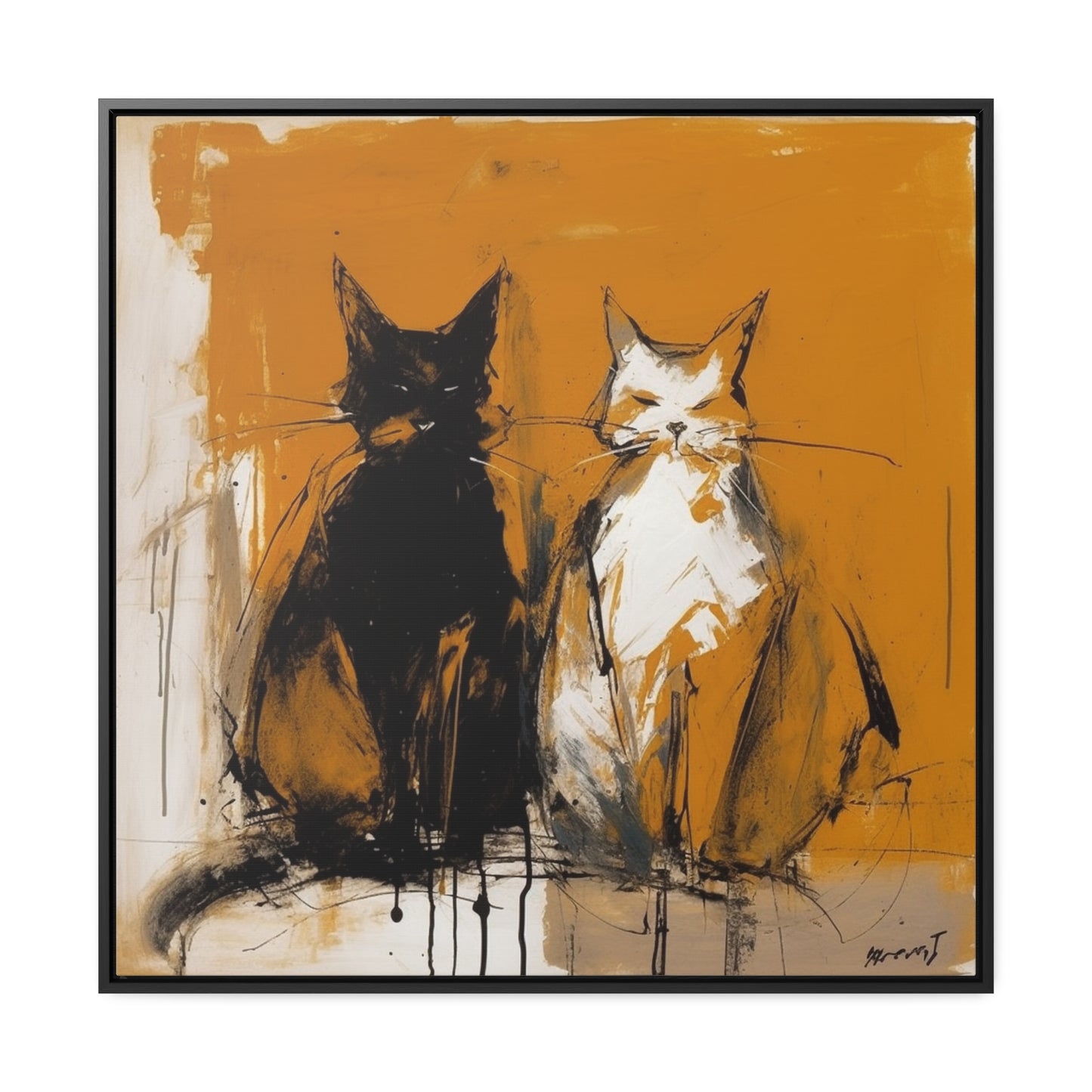 Cat 11, Gallery Canvas Wraps, Square Frame