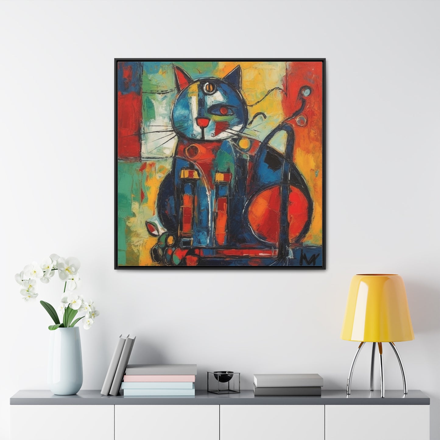 Cat 69, Gallery Canvas Wraps, Square Frame