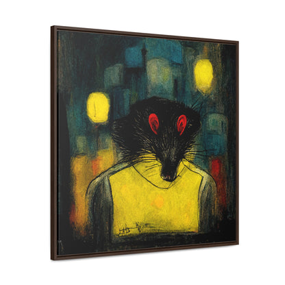 Urban Rat, Valentinii, Gallery Canvas Wraps, Square Frame