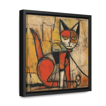 Cat 55, Gallery Canvas Wraps, Square Frame