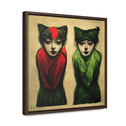 Cat Woman 6, Valentinii, Gallery Canvas Wraps, Square Frame