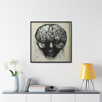 Brain 45, Valentinii, Gallery Canvas Wraps, Square Frame