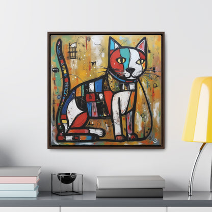 Cat 104, Gallery Canvas Wraps, Square Frame