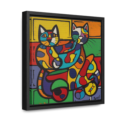 Cat 147, Gallery Canvas Wraps, Square Frame