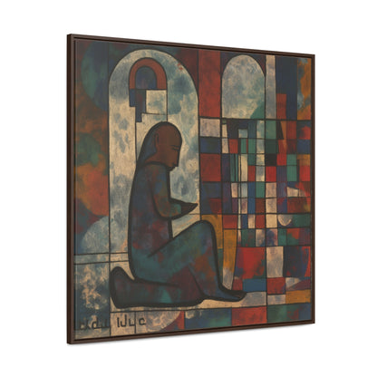 Sad Man 10, Gallery Canvas Wraps, Square Frame