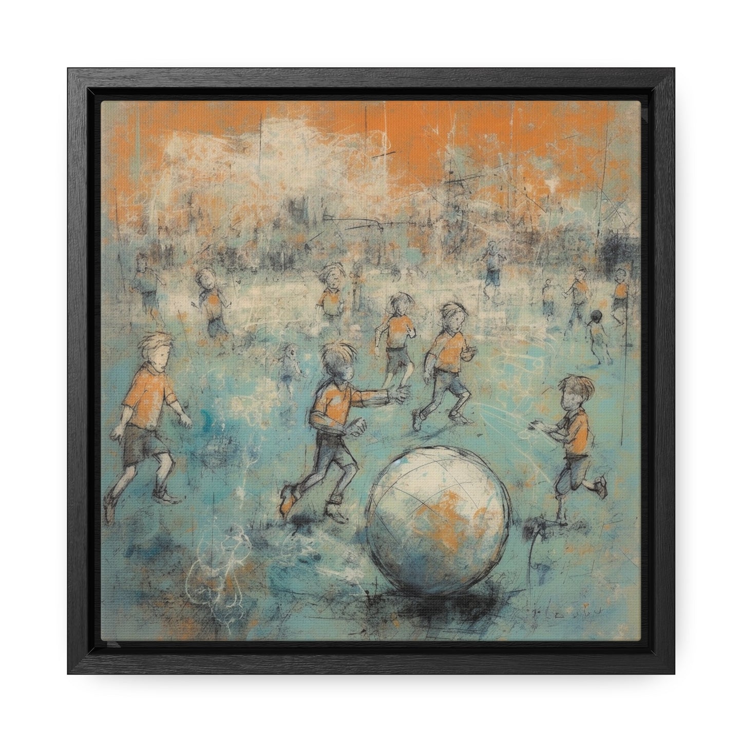 Childhood 23, Gallery Canvas Wraps, Square Frame