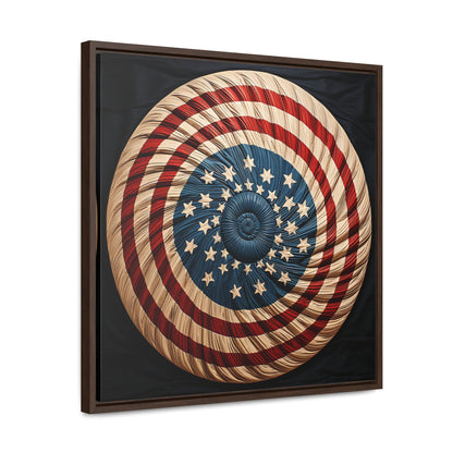 Flag 16, Gallery Canvas Wraps, Square Frame