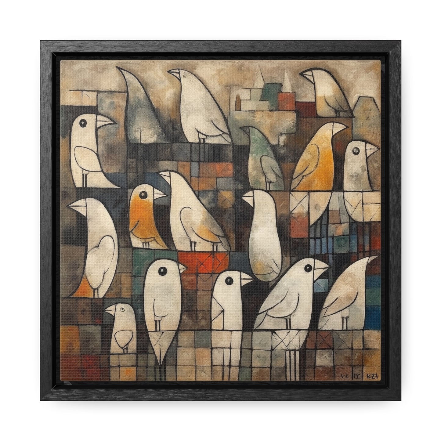 Bird 13, Gallery Canvas Wraps, Square Frame