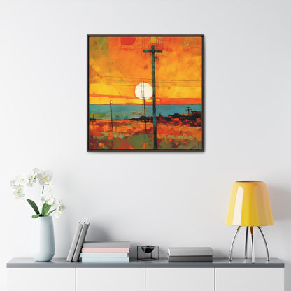 Land of the Sun 64, Valentinii, Gallery Canvas Wraps, Square Frame