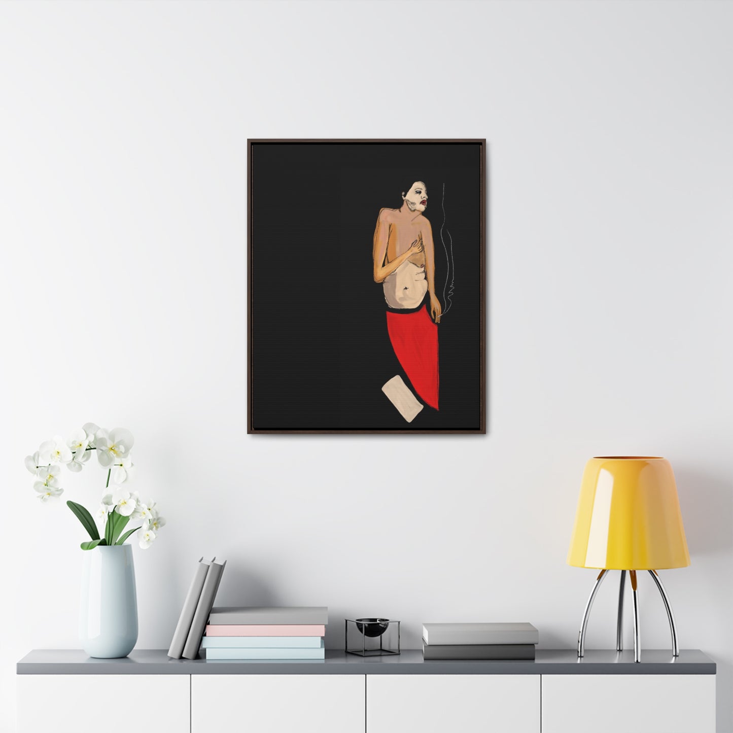 A Depressive Aladdin, Original Eduard Pavel, Gallery Canvas Wraps, Vertical Frame