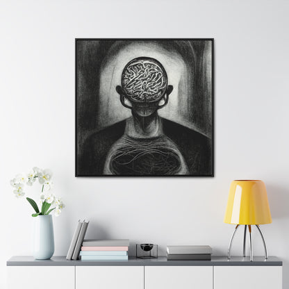 Brain 2, Valentinii, Gallery Canvas Wraps, Square Frame