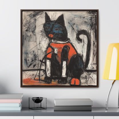 Cat 37, Gallery Canvas Wraps, Square Frame