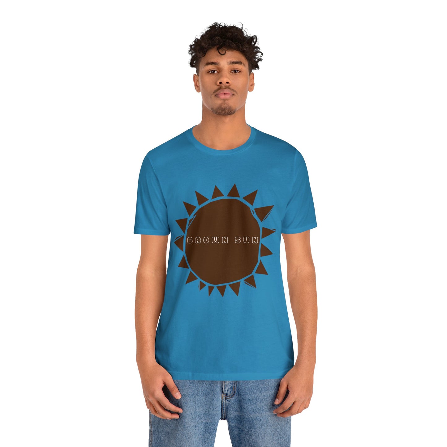 Brown Sun, Unisex Jersey Short Sleeve Tee