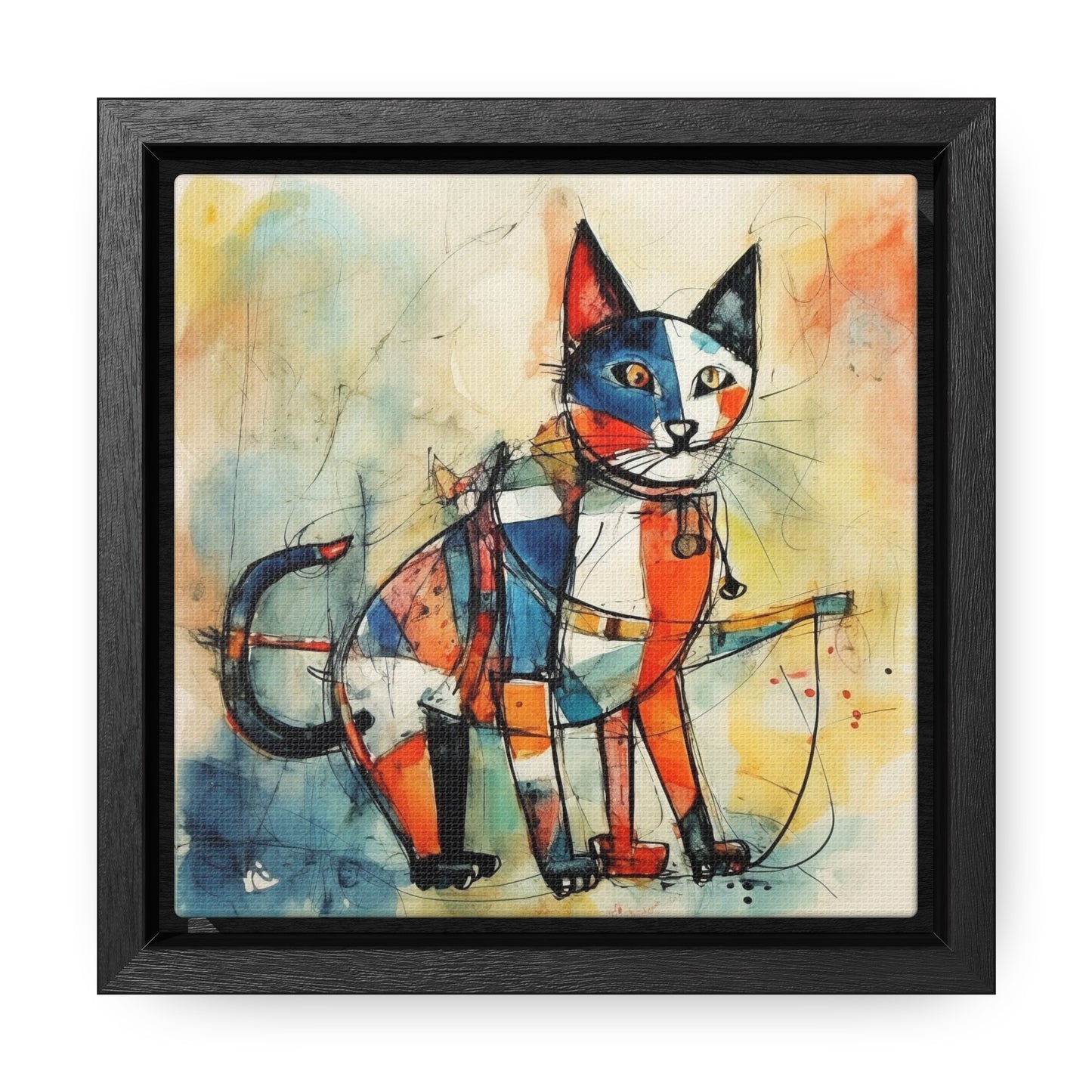 Cat 103, Gallery Canvas Wraps, Square Frame