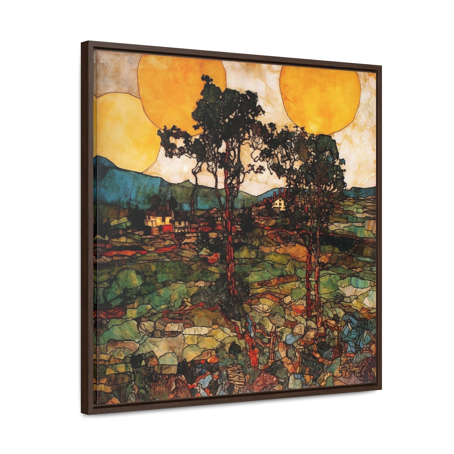 Land of the Sun 41, Valentinii, Gallery Canvas Wraps, Square Frame