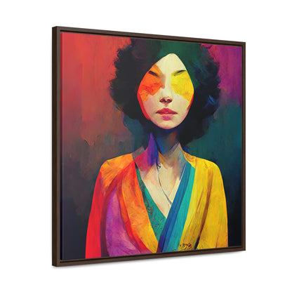 Lady's faces 13, Valentinii, Gallery Canvas Wraps, Square Frame