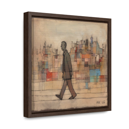 Sad Man 20, Valentinii, Gallery Canvas Wraps, Square Frame