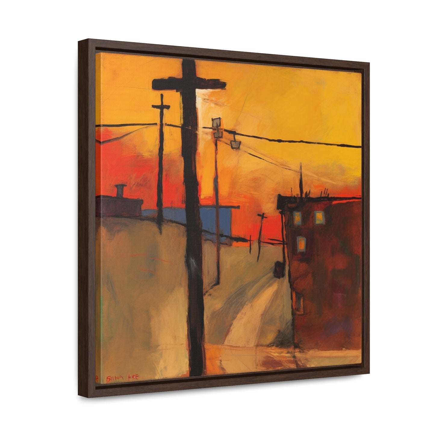 Land of the Sun 70, Valentinii, Gallery Canvas Wraps, Square Frame