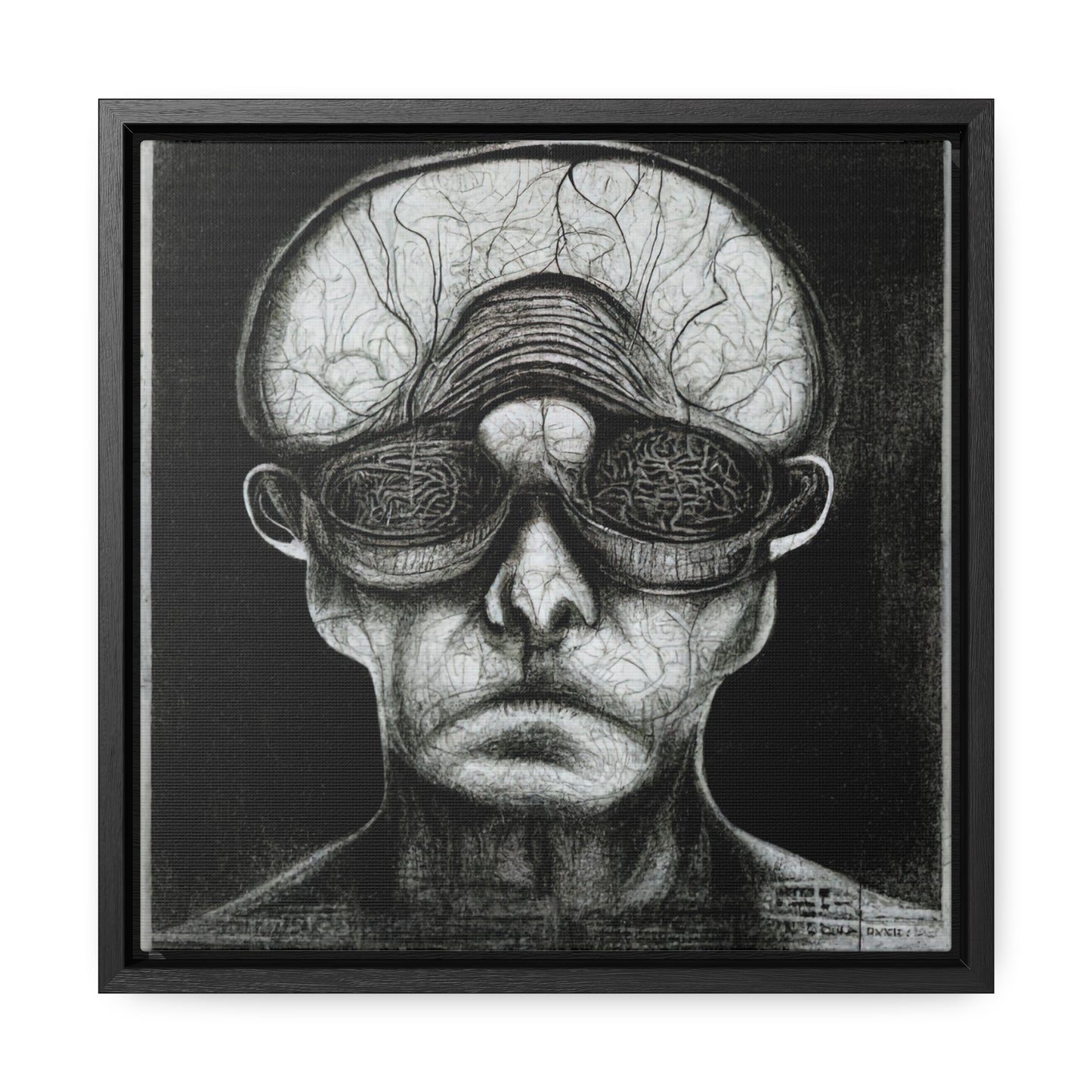 Brain 36, Valentinii, Gallery Canvas Wraps, Square Frame