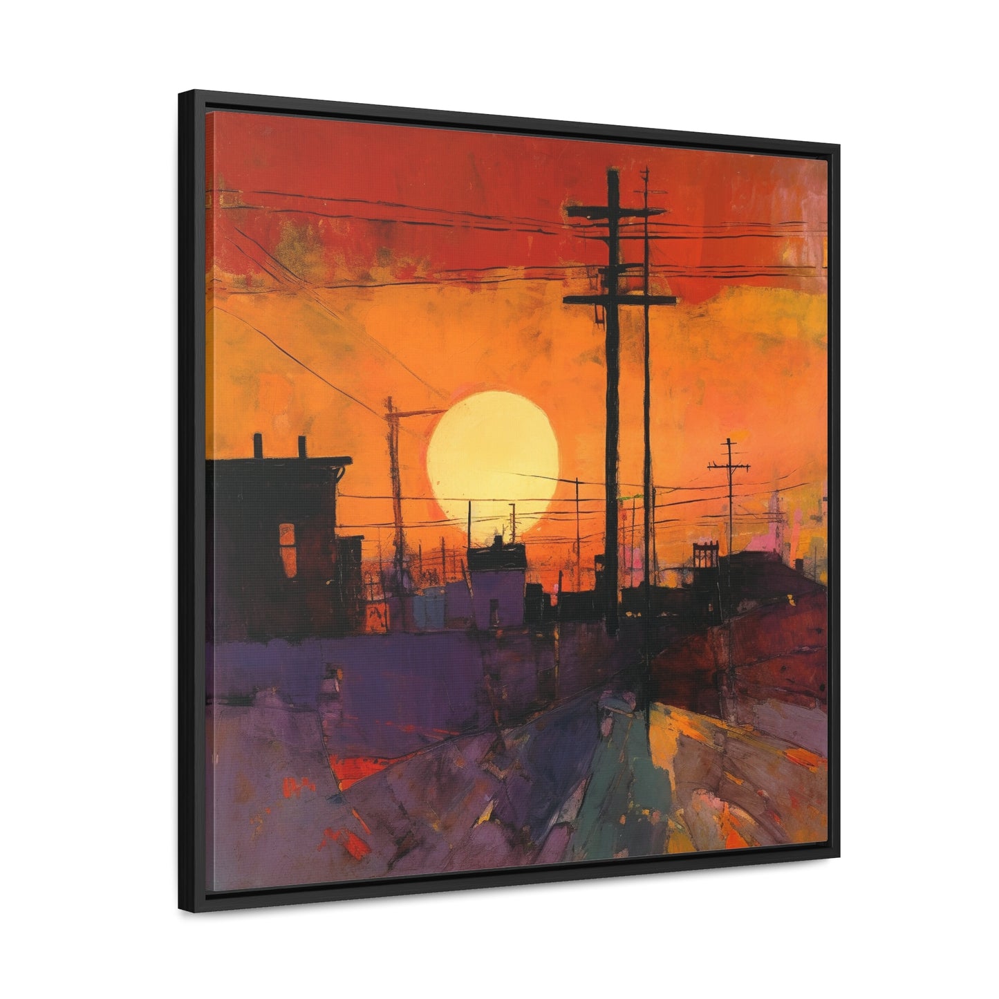 Land of the Sun 78, Valentinii, Gallery Canvas Wraps, Square Frame