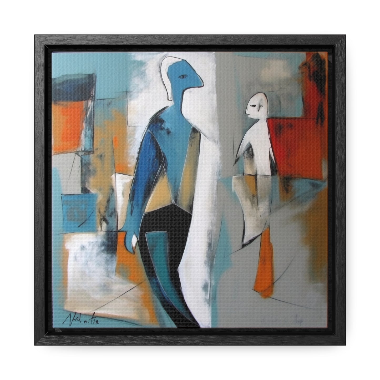 Sad Man 30, Valentinii, Gallery Canvas Wraps, Square Frame