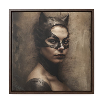 Cat Woman 18, Gallery Canvas Wraps, Square Frame